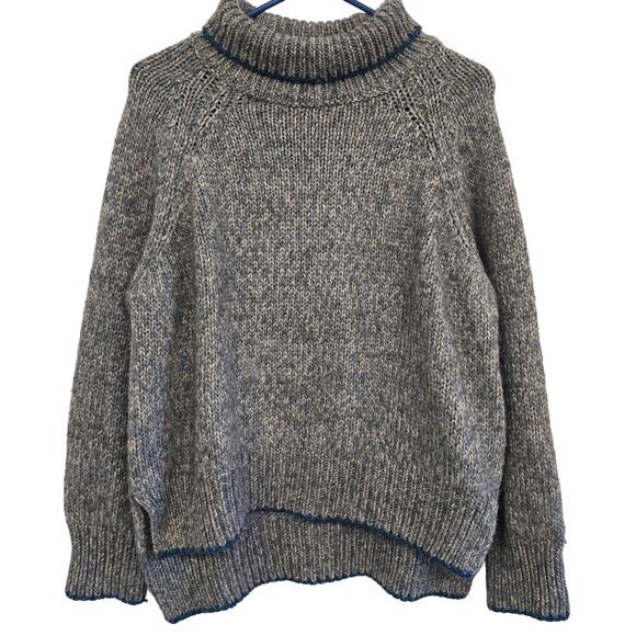 Vanessa Bruno Oversized Alpaca Wool Sweater S Gray Italy Minimalist Luxury Cozy - Picture 2 of 8